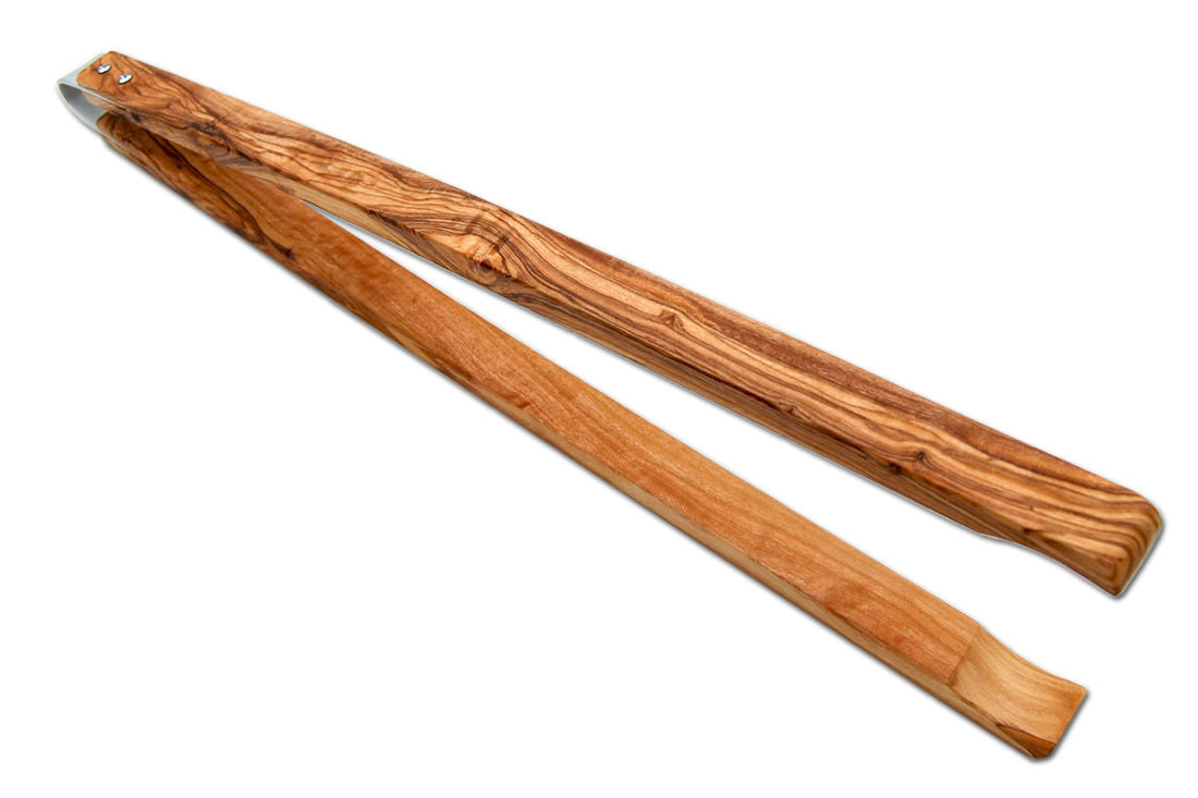 Grillzange aus Olivenholz (42 cm)