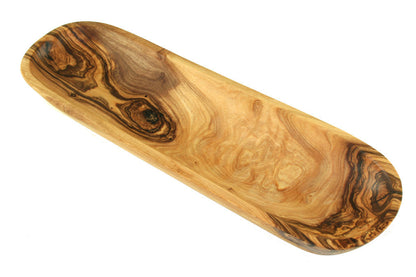 Oliven- oder Baguetteschale aus Olivenholz – Mediterran servieren mit Stil ca. 30cm