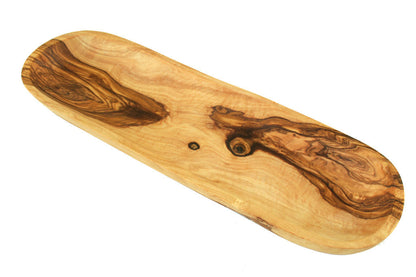 Oliven- oder Baguetteschale aus Olivenholz – Mediterran servieren mit Stil ca. 30cm